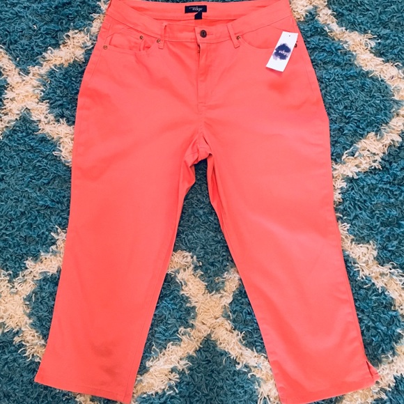 great northwest indigo Pants - Great Northwest Indigo peach Capris